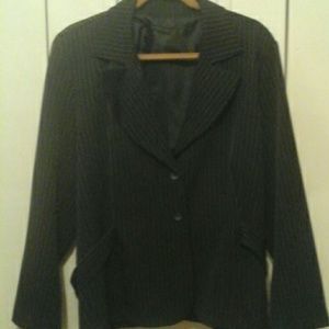 Courtney,  Pantsuit Black pinstripes  18